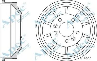 APEC BRAKING drm9962 -  Тормозной барабан